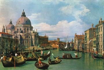 Venecia clásica Painting - El Gran Canal y la Iglesia del Salute Canaletto Venecia
